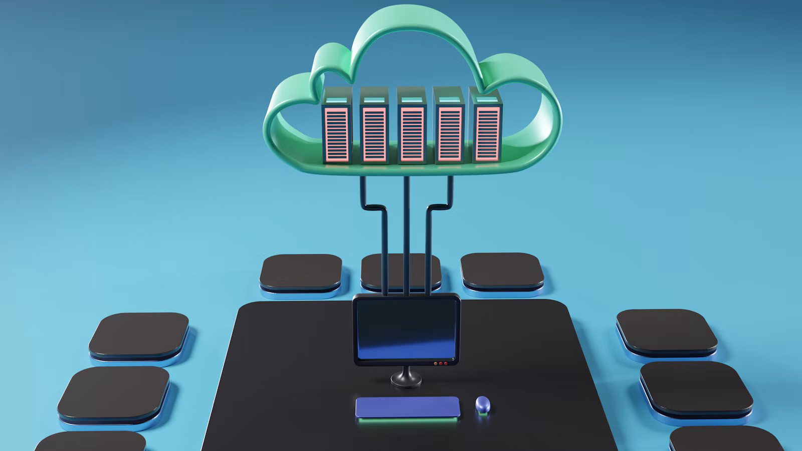 Computing infrastructure representing workloads spread across several clouds