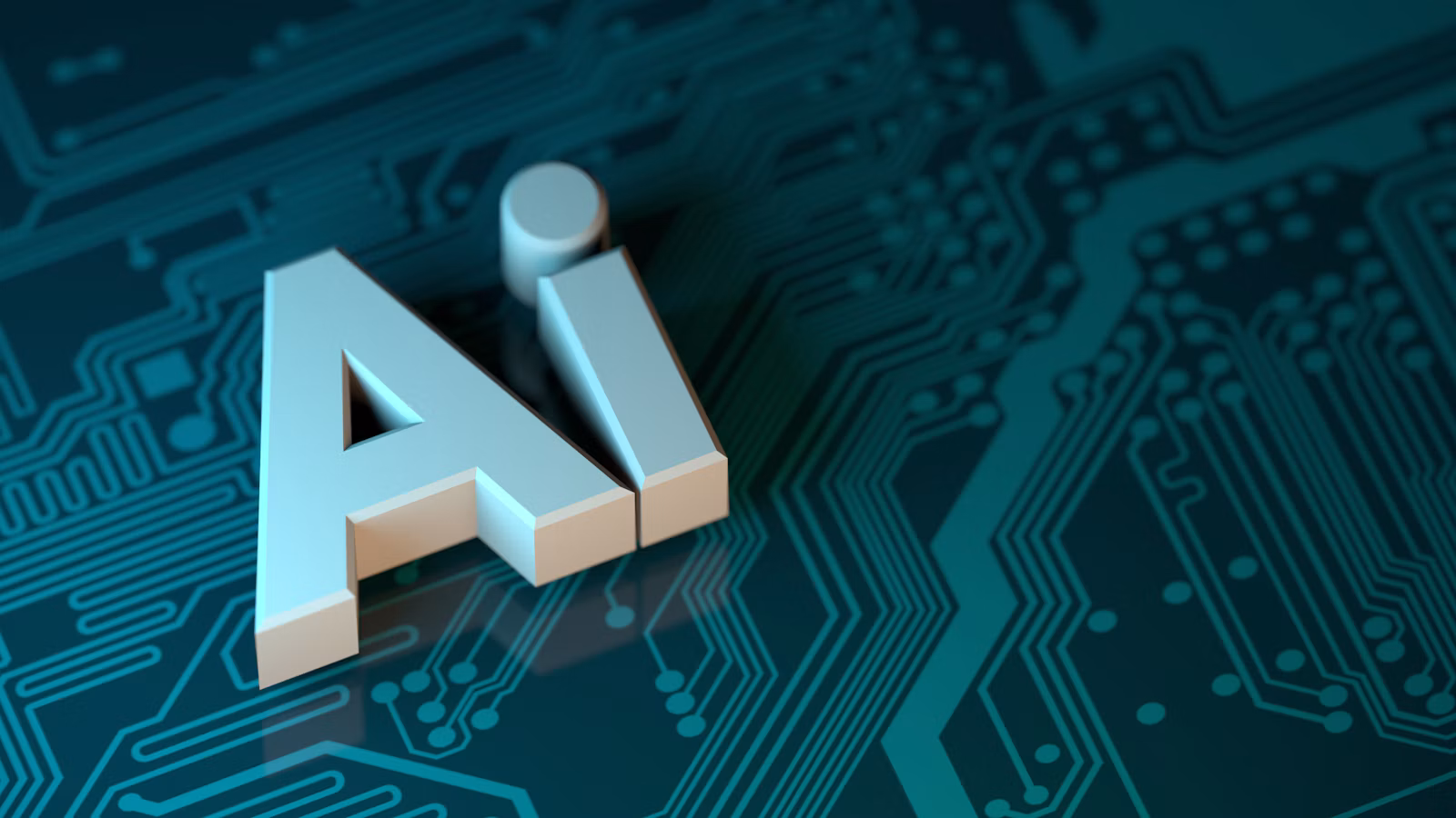 AI letters on a circuit board representing AI regulation in the UAE