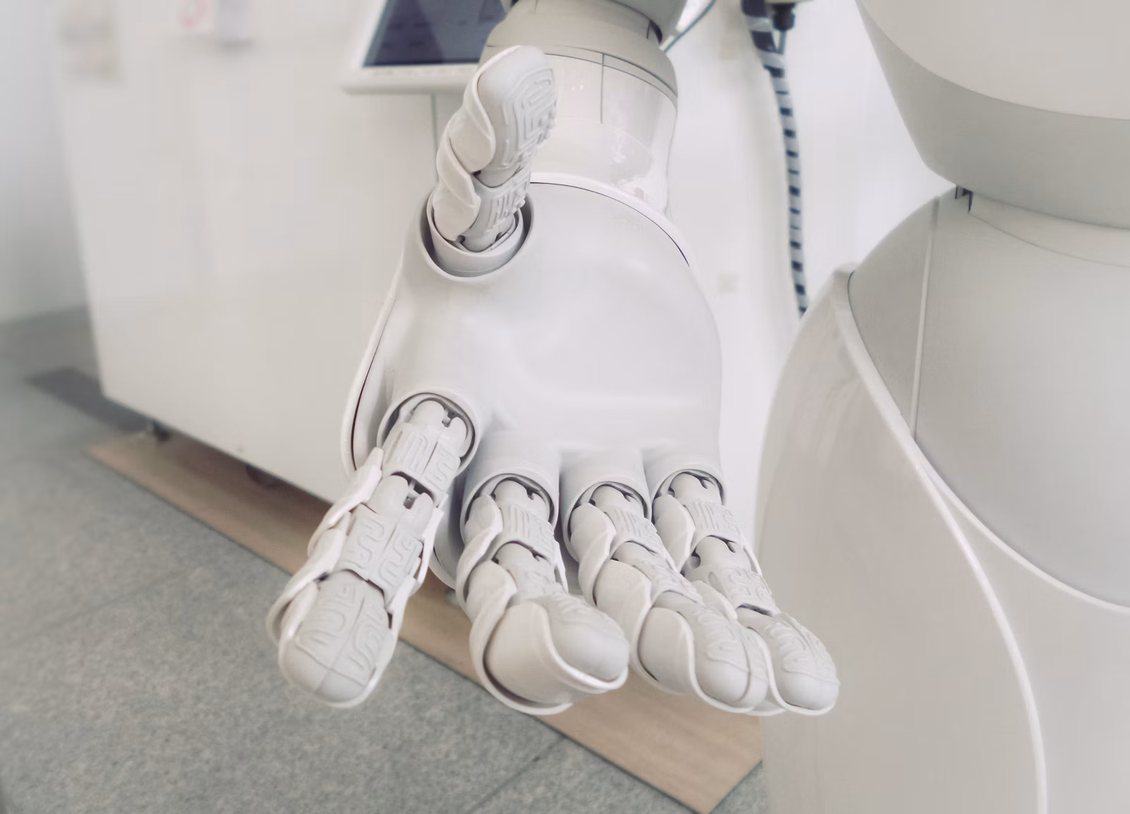 Robotic arm representing autonomous AI-powered security response