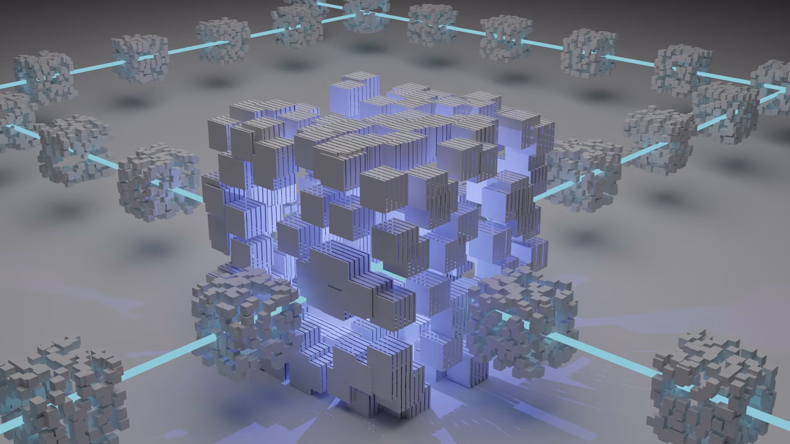 Connected blocks representing a Web3 penetration testing methodology